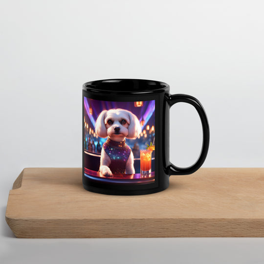 Cavachon- Black Glossy Mug v4