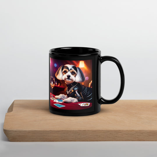 Cavachon- Black Glossy Mug v5