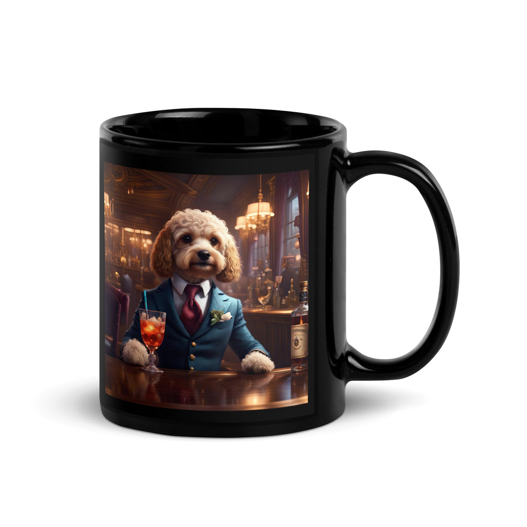 Cavapoo General- Black Glossy Mug v4