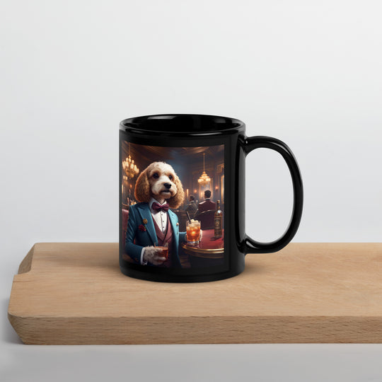 Cavapoo General- Black Glossy Mug v10