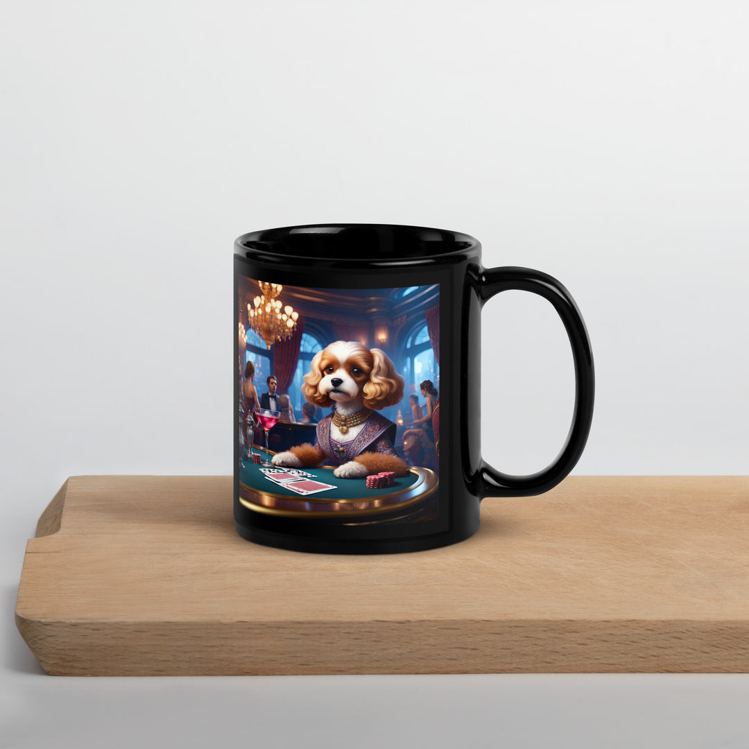 Cavapoo General- Black Glossy Mug v18