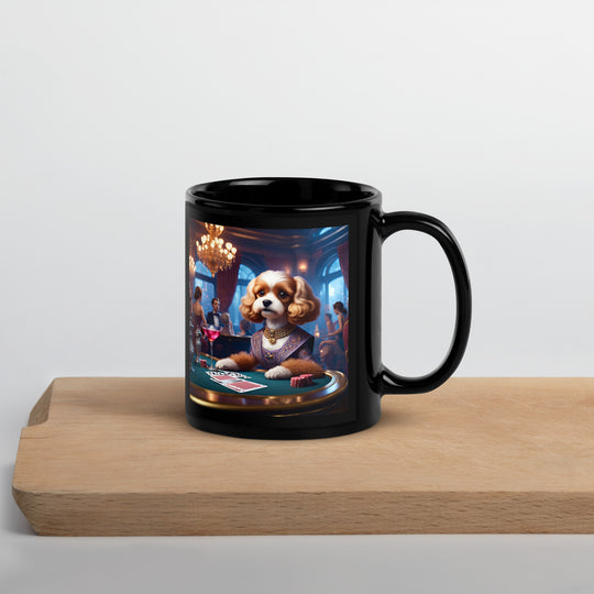 Cavapoo General- Black Glossy Mug v18