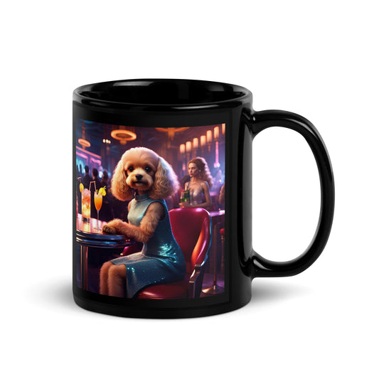 Cavapoo General- Black Glossy Mug v24