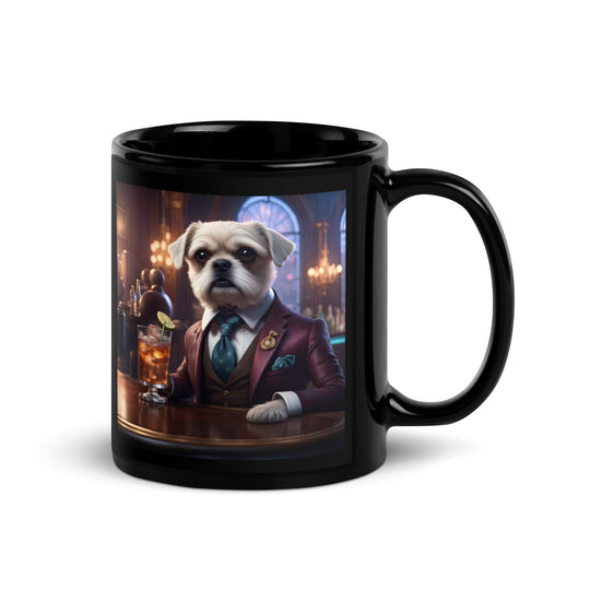 Cavapoo General- Black Glossy Mug v30