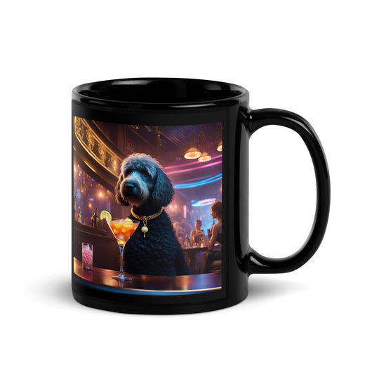 Goldendoodle- Black Glossy Mug