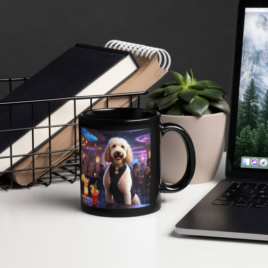 Goldendoodle- Black Glossy Mug v14