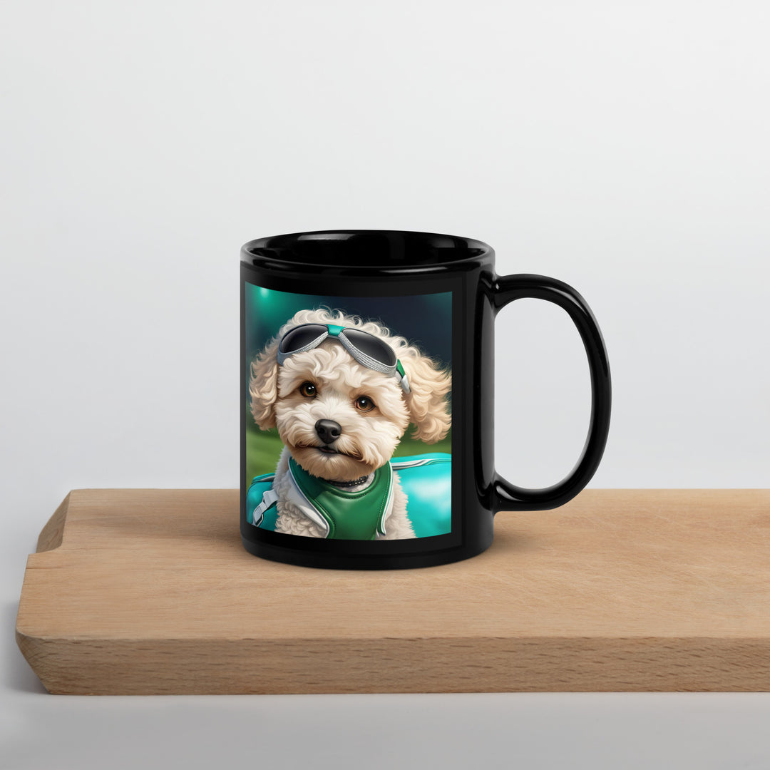 Maltipoo General- Black Glossy Mug