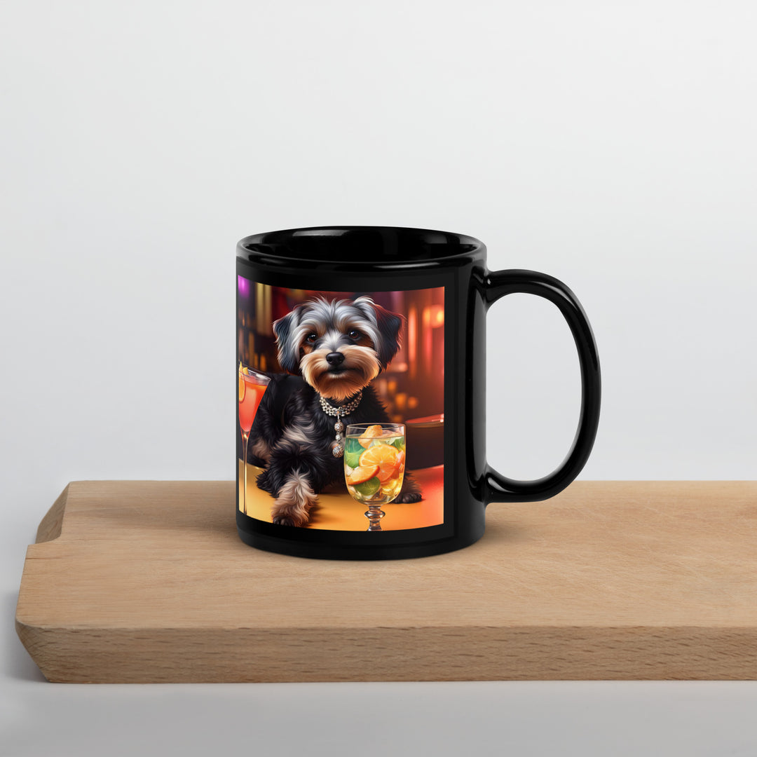 Yorkipoo General- Black Glossy Mug v8