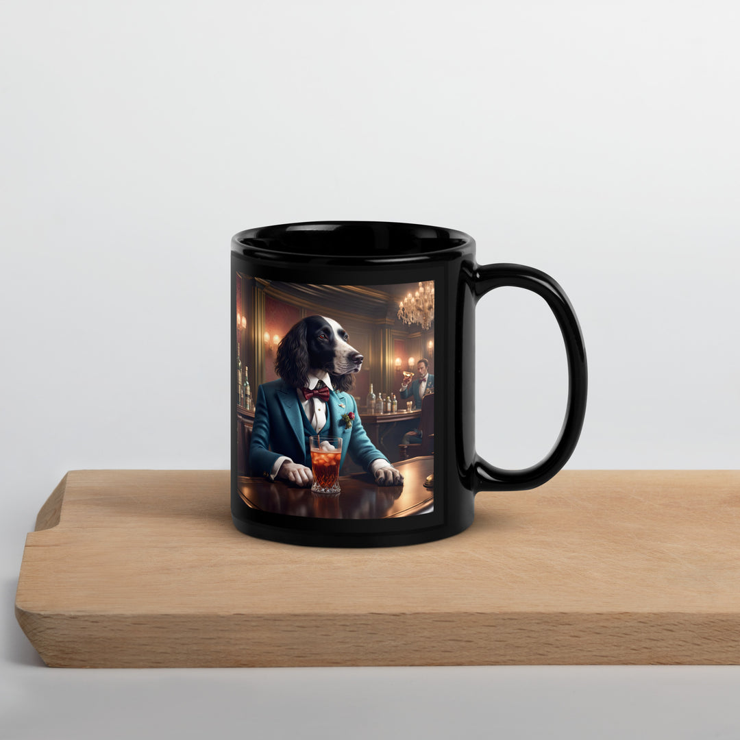 Sprocker Spaniel General- Black Glossy Mug v15