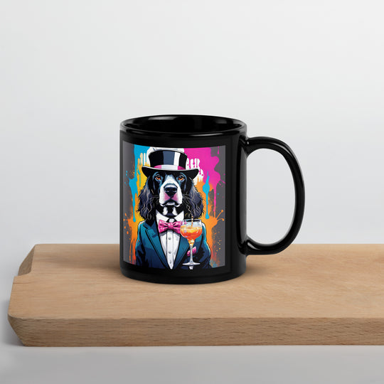 Sprocker Spaniel General- Black Glossy Mug v2