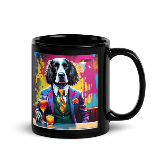 Sprocker Spaniel General- Black Glossy Mug v13