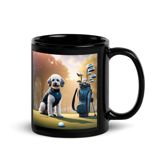 Springador Golfer- Black Glossy Mug