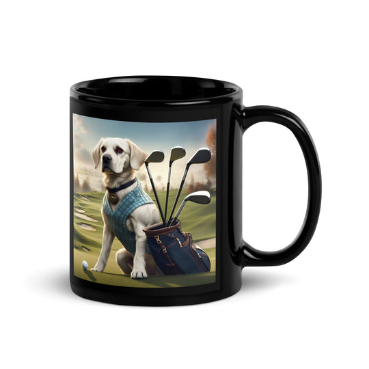 Springador Golfer- Black Glossy Mug v5