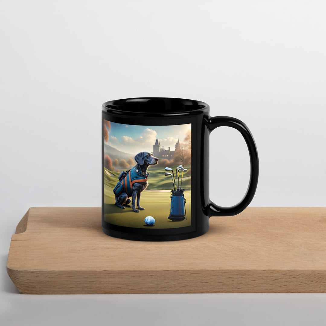 Springador Golfer- Black Glossy Mug v7