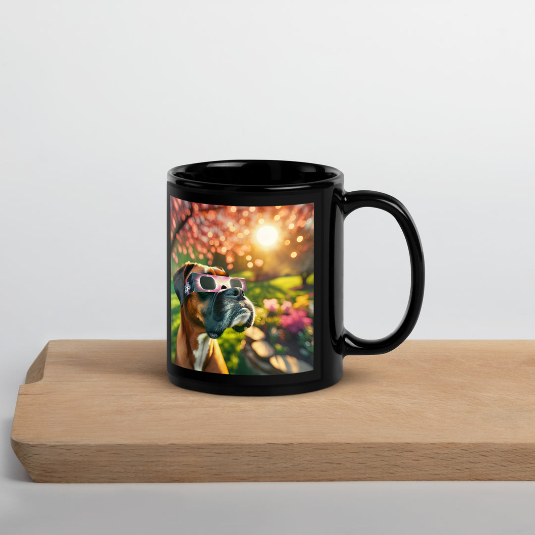 Boxer Eclipse- Black Glossy Mug