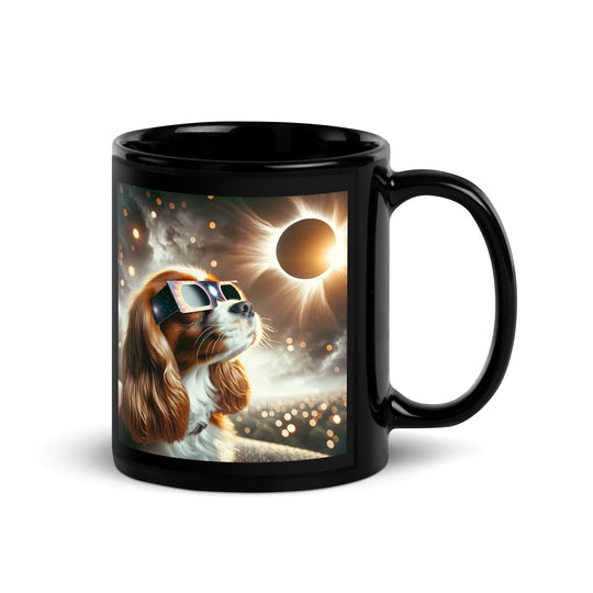 Cavalier King Charles Spaniel Eclipse- Black Glossy Mug v2