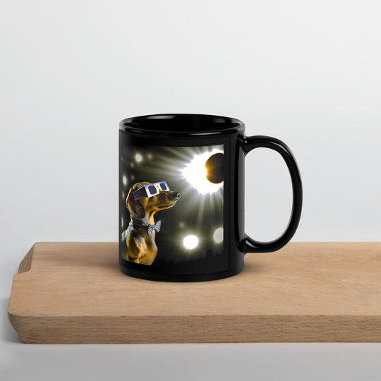 Dachshund Eclipse- Black Glossy Mug v2