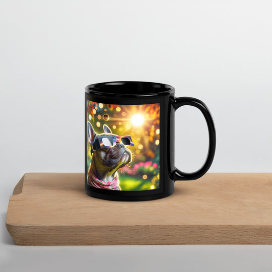 French Bulldog Eclipse- Black Glossy Mug v2