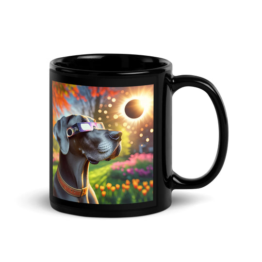 Great Dane Eclipse- Black Glossy Mug v2