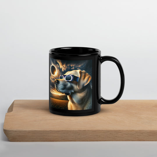 Labrador Retriever Eclipse- Black Glossy Mug v2