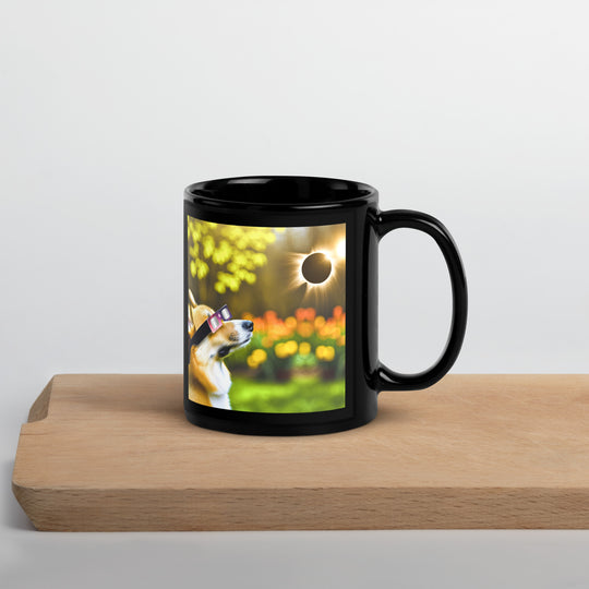 Pembroke Welsch Corgi Eclipse- Black Glossy Mug