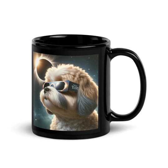 Cavachon Eclipse- Black Glossy Mug