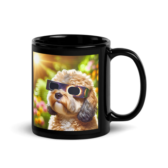 Cavapoo Eclipse- Black Glossy Mug v2