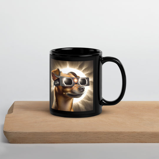 Chiweenie Eclipse- Black Glossy Mug