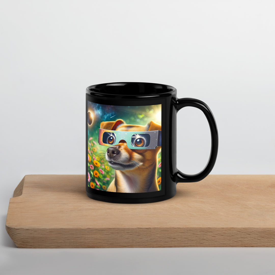 Chiweenie Eclipse- Black Glossy Mug v2