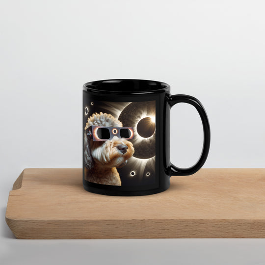 Cockapoo Eclipse- Black Glossy Mug