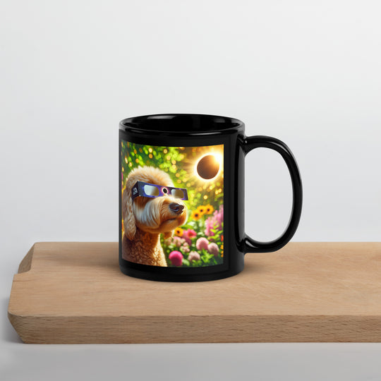 Labradoodle Eclipse- Black Glossy Mug