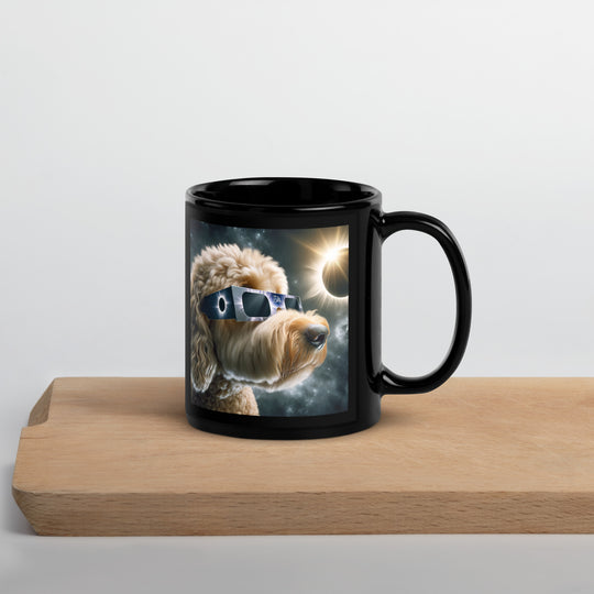 Labradoodle Eclipse- Black Glossy Mug v2