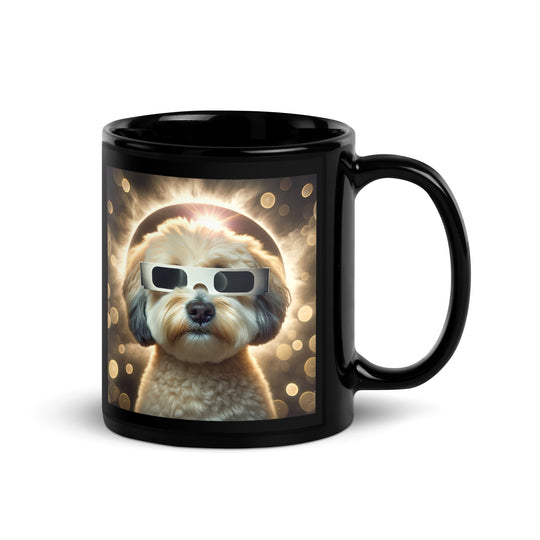 Maltipoo Eclipse- Black Glossy Mug