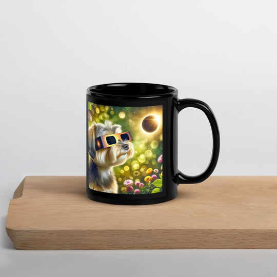 Morkie Eclipse- Black Glossy Mug v2