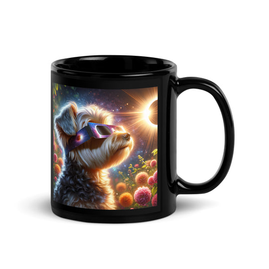 Yorkipoo Eclipse- Black Glossy Mug