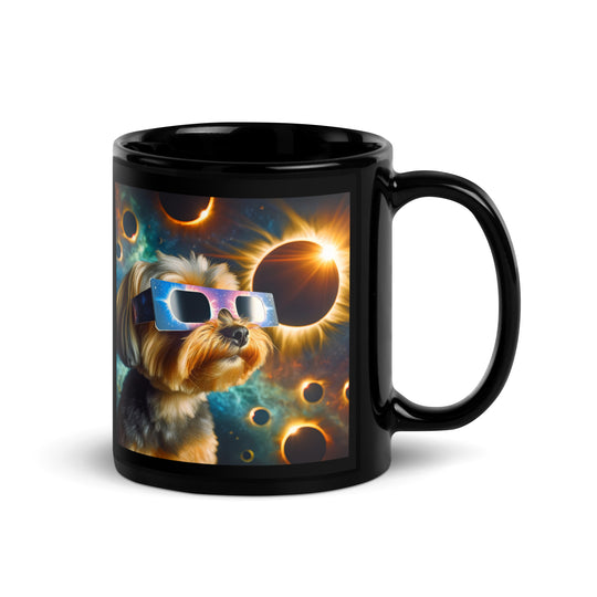 Yorkipoo Eclipse- Black Glossy Mug v2