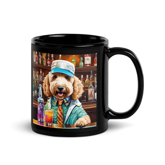 Goldendoodle- Black Glossy Mug v8