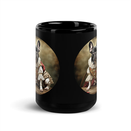 Black Glossy Mug-French Bulldog