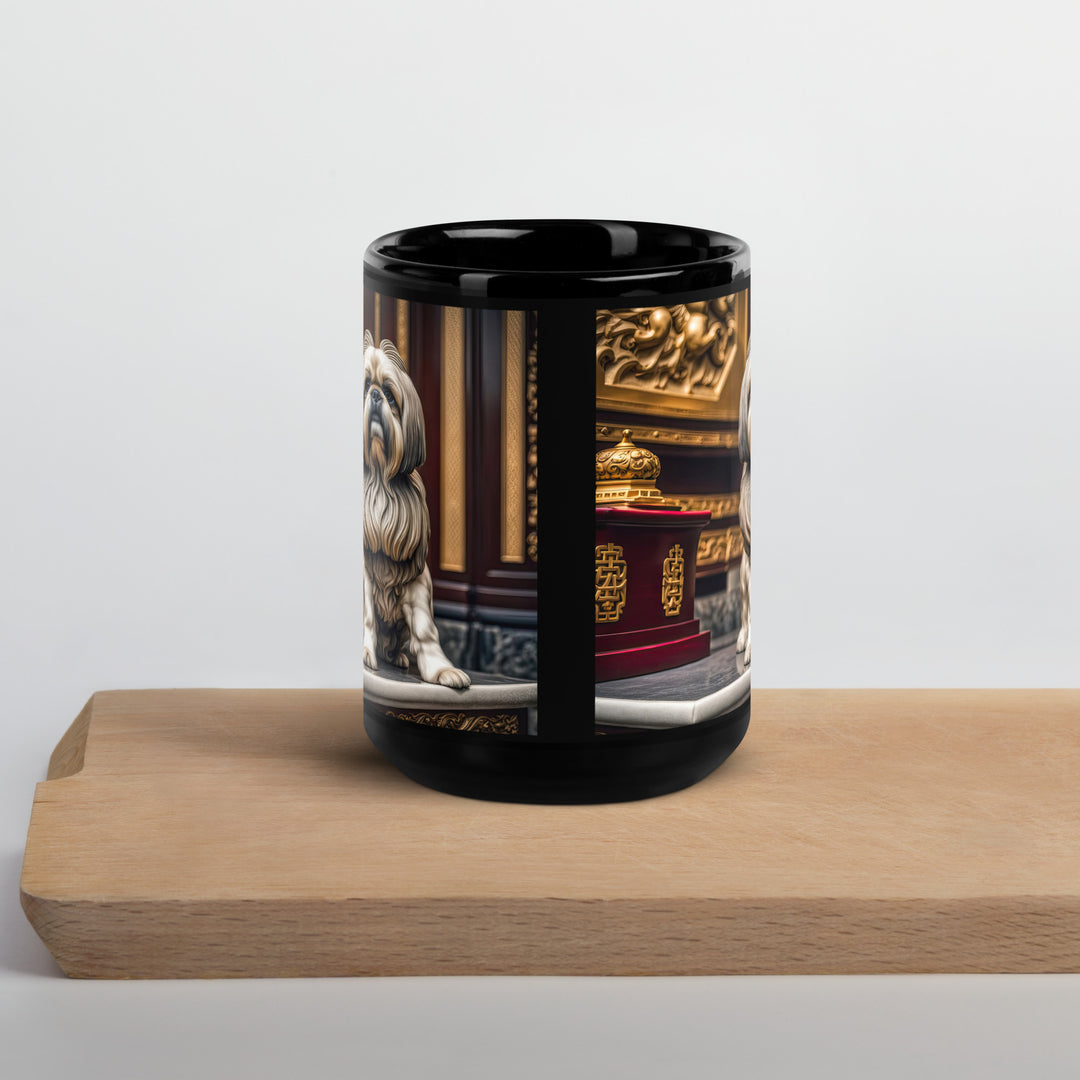 Shih Tzu- Black Glossy Mug v2