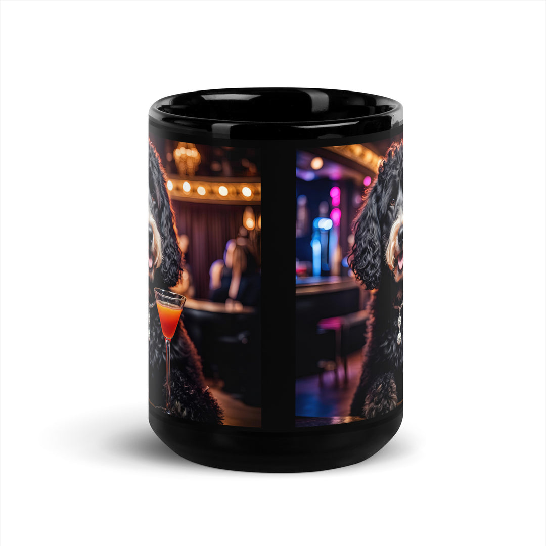 Bernedoodle General- Black Glossy Mug v11