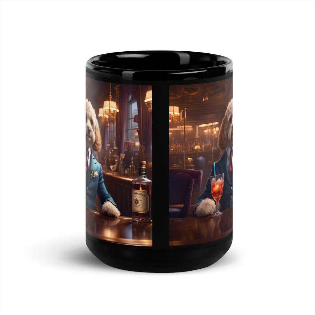 Cavapoo General- Black Glossy Mug v4