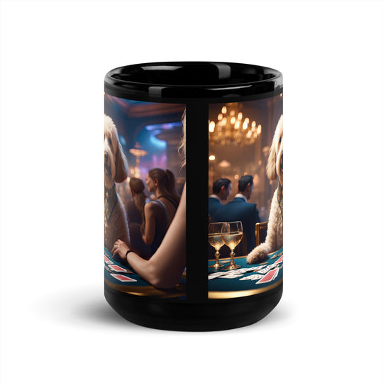 Goldendoodle- Black Glossy Mug v17
