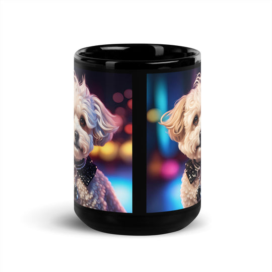 Maltipoo General- Black Glossy Mug v11