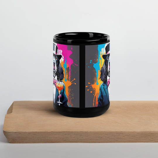 Sprocker Spaniel General- Black Glossy Mug v2