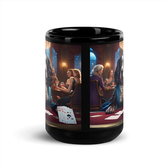 Sprocker Spaniel General- Black Glossy Mug v4