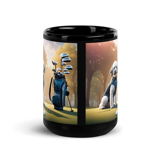 Springador Golfer- Black Glossy Mug