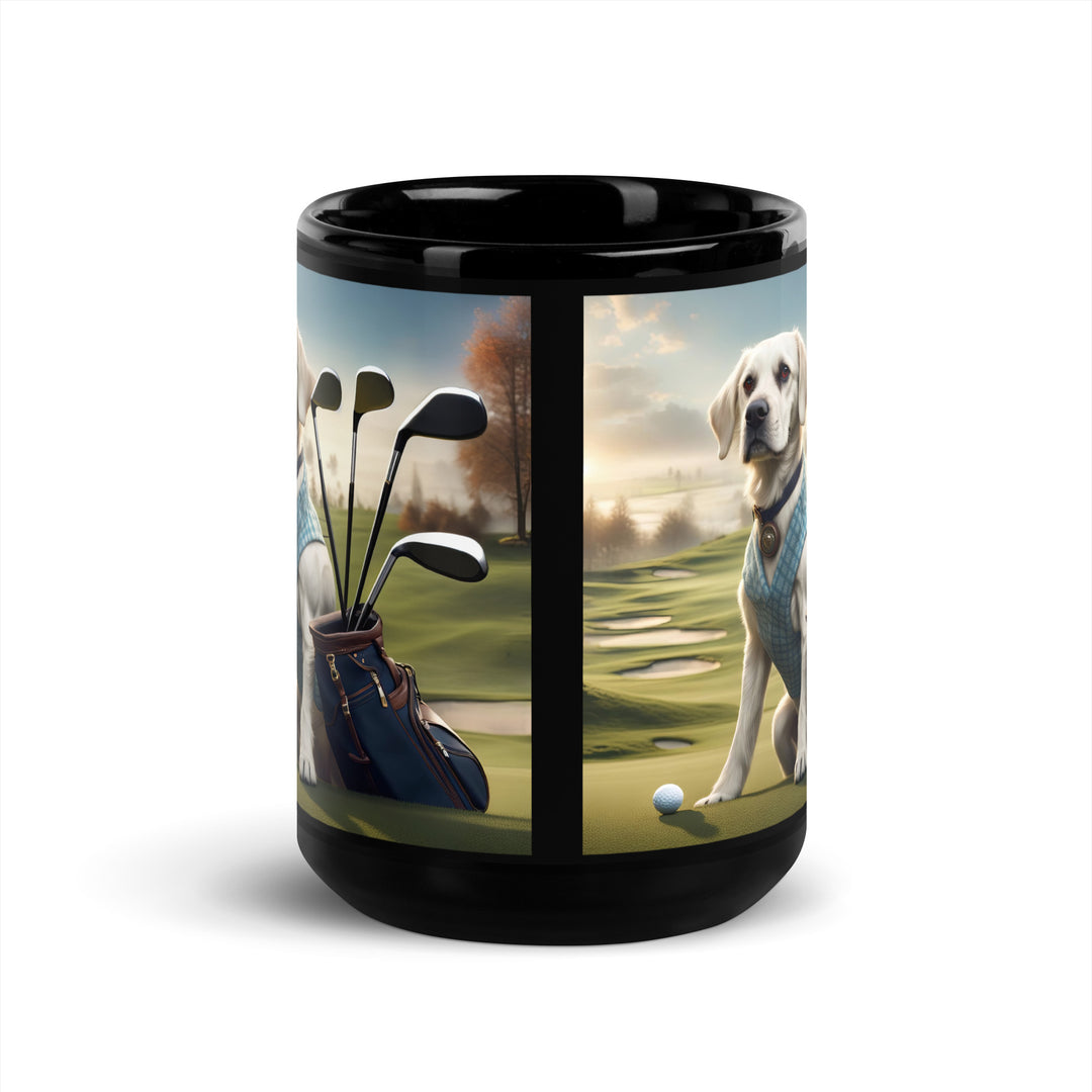 Springador Golfer- Black Glossy Mug v5