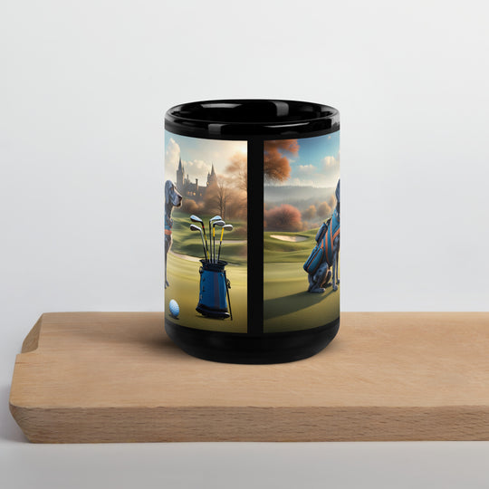 Springador Golfer- Black Glossy Mug v7