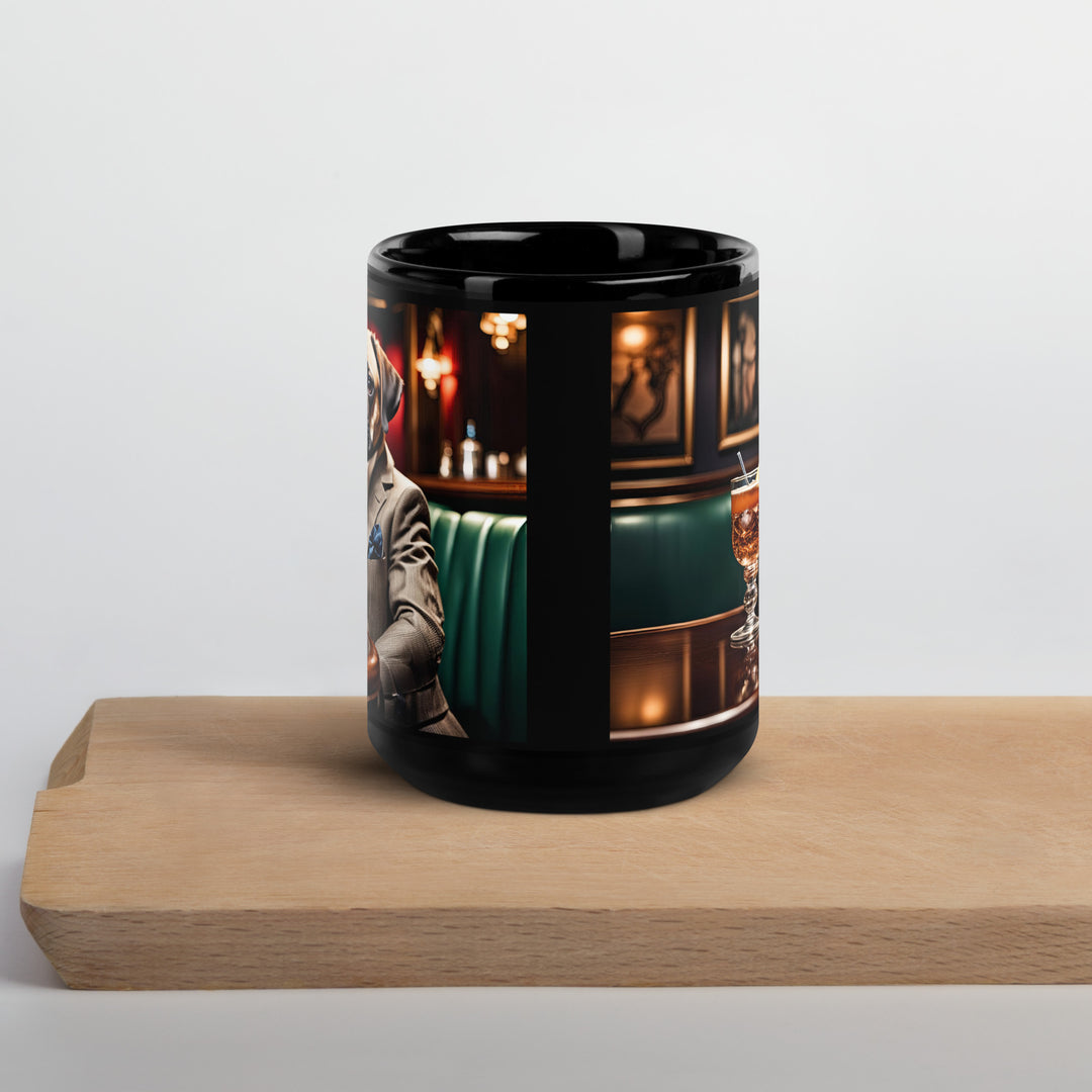 Puggle General- Black Glossy Mug v14