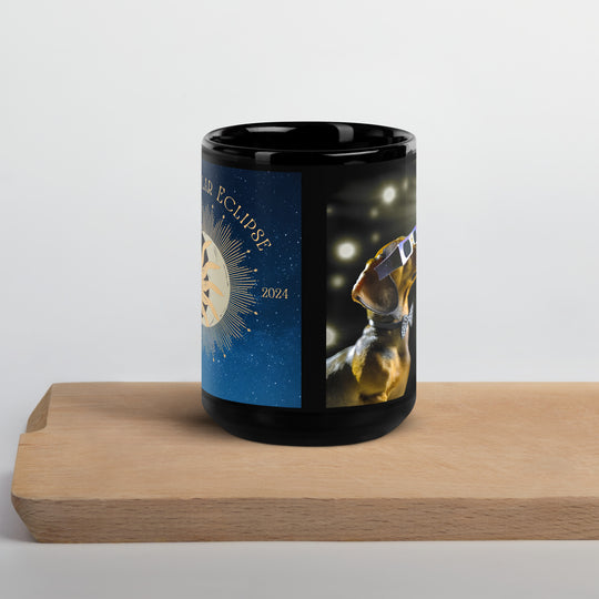 Dachshund Eclipse- Black Glossy Mug v2